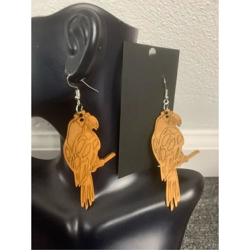Parrot Statement Earrings - Picture 3 of 3